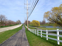 Millennium Trail alongside Route 176