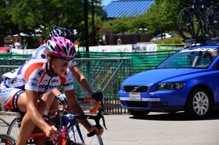 Women's bike race is over