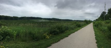 Wide angle photo of Cannonball Trail