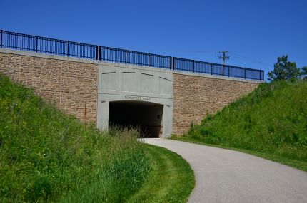 Bike path tunnel under Monaville Road