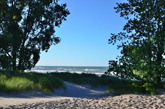 The Sandy Beaches of Gillson Park in Wilmette