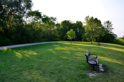 Bench overlooking Lake Michigan