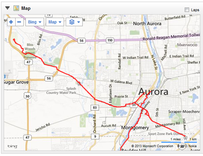 Virgil Gilman Trail GPS Map