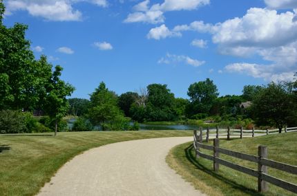 Des Plaines River as seen from the trail