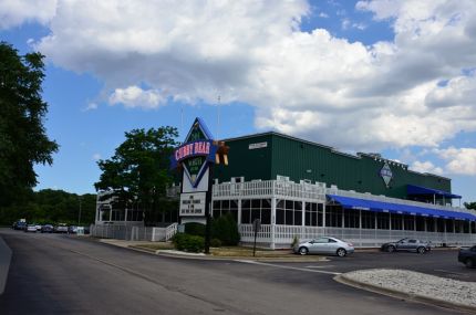 Cubby Bear as seen from bike path detour