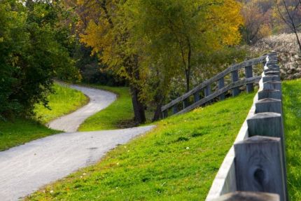 Steel hill on canal trail