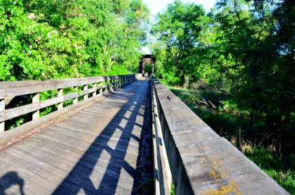 View of the Long Bridge over Black River