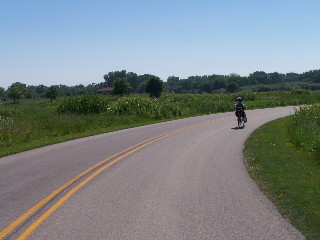 Riding the park roads at ISB