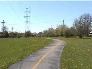 Palatine Bike trail in neighborhood