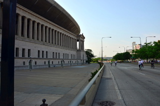 Soldier Field on Bike The Drive