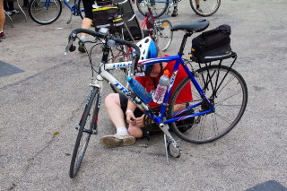 Bike repairs before Bike the Drive