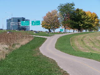 The Busse Woods bike trail and the expressways...