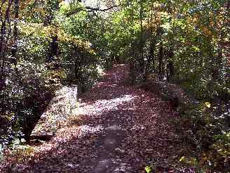 Stone Bridge in remote area off bike trail