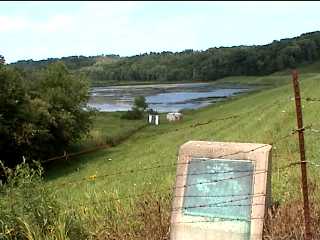 The lake/resevour along the bike trail 