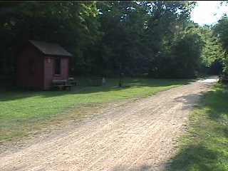 Rest area on Elroy Sparta Bike Trail